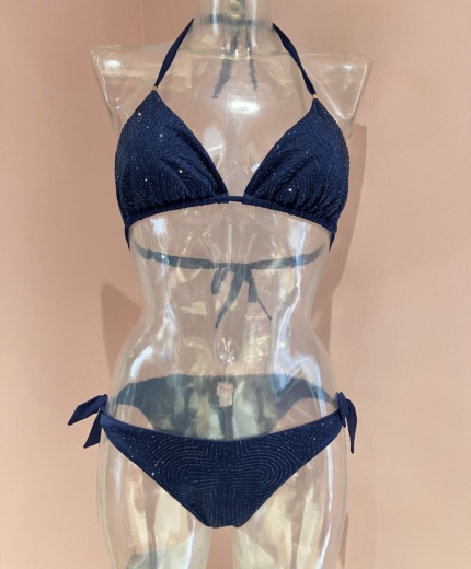 BIKINI TRIANGOLO STRASS PIN UP
