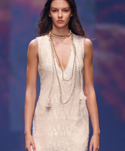 MINI ABITO IN PAILLETES E PIZZO MISS BIKINI